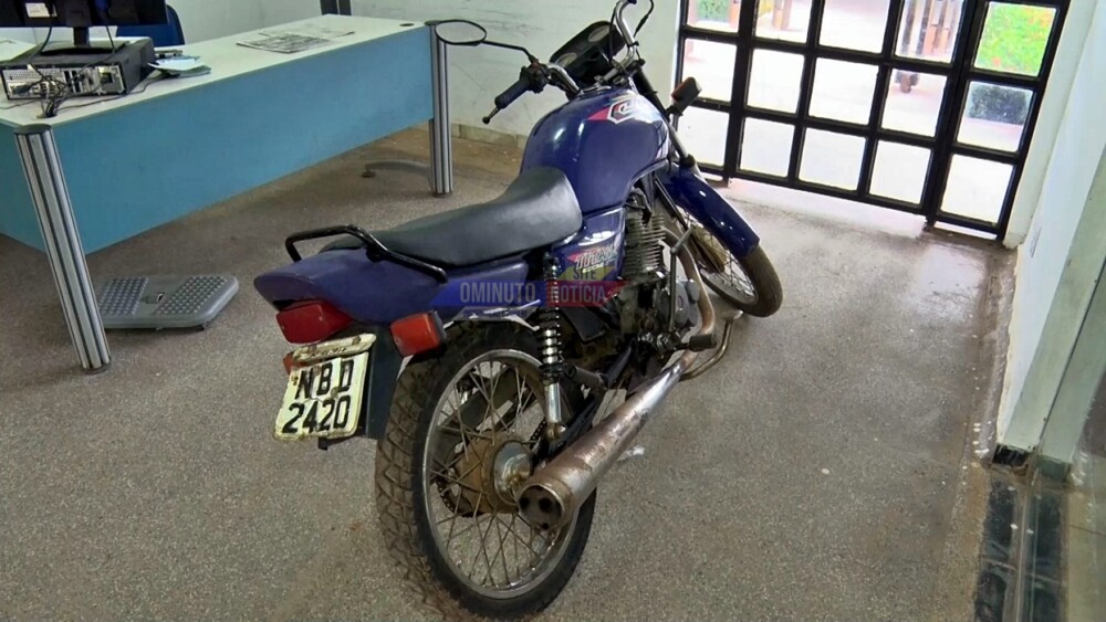 Motocicleta furtada no Teixeirão é recuperada por homens do 4º BPM de Cacoal