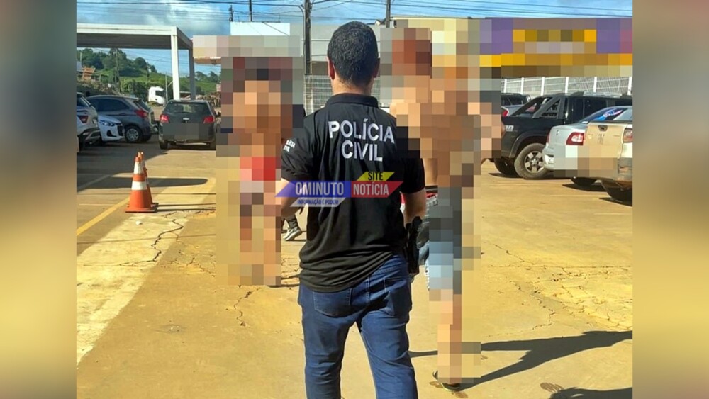 Dois menores membros do Bonde do 7, são conduzidos para a Unisp, em Jaru
