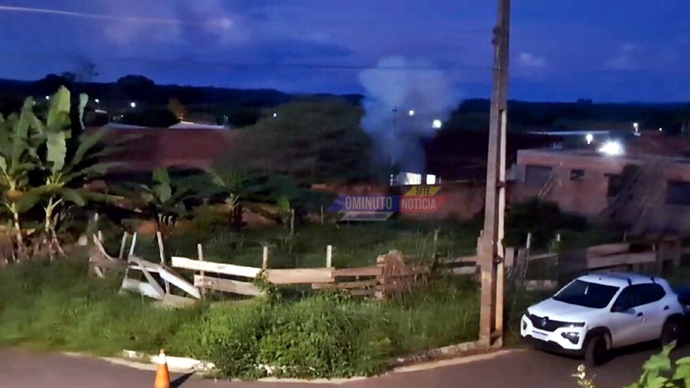 Veja o vídeo da detonação de dinamite no Parque dos Lagos em Cacoal, RO