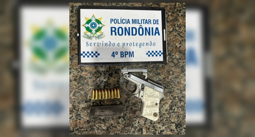 PM prende três pessoas, uma delas armada, em Cacoal, RO