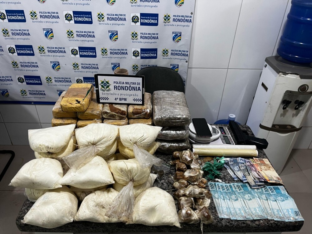 Mais de 40 kg de entorpecentes apreendidos em Cacoal
