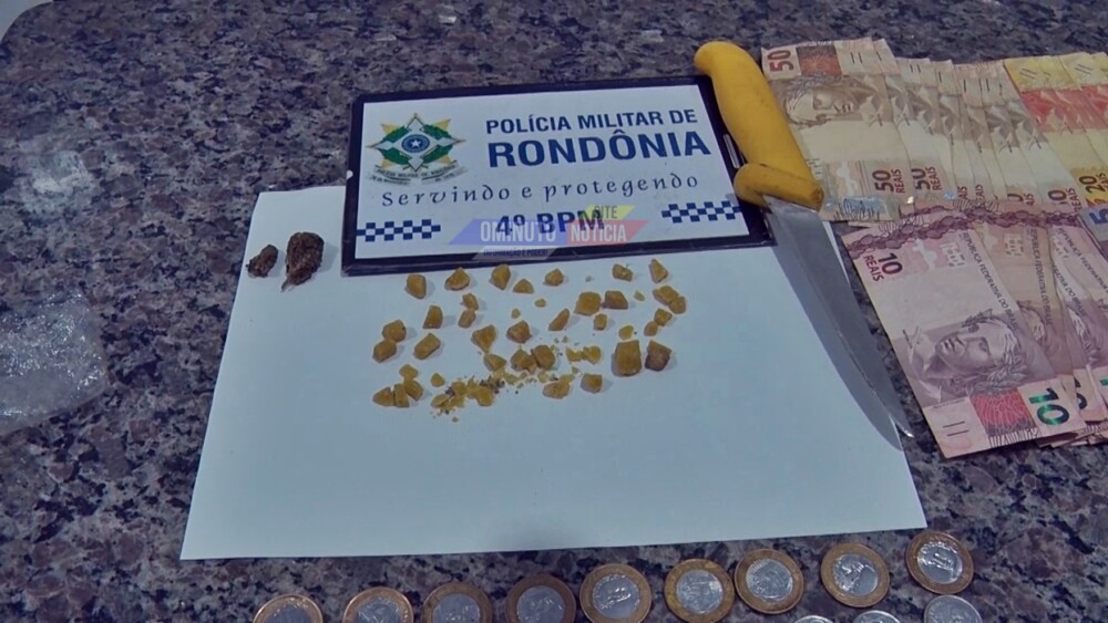 Investigação de furto de bicicletas leva policiais militares a ponto de drogas em Cacoal