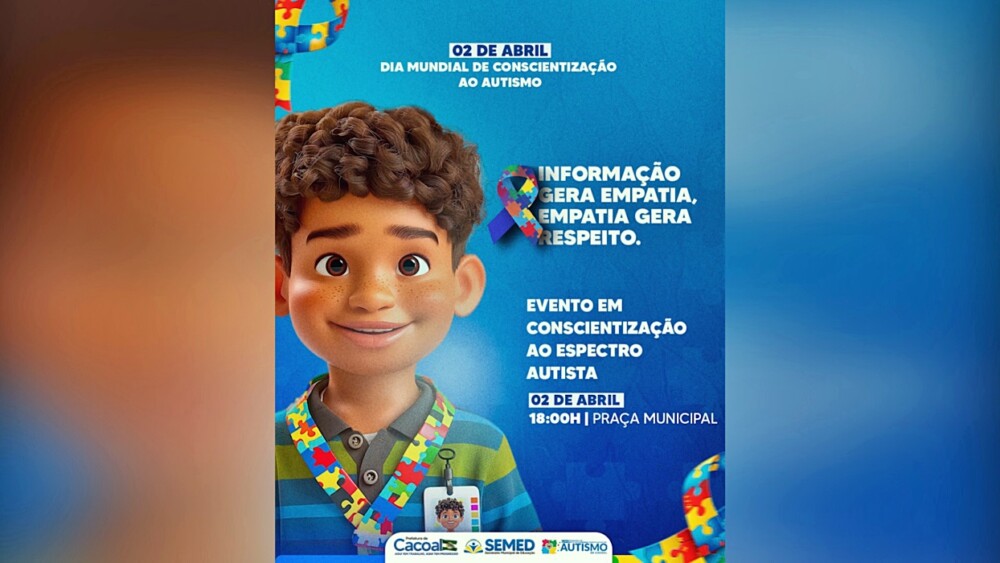 Dia Mundial do Autismo: Evento em Cacoal reforça a importância da inclusão