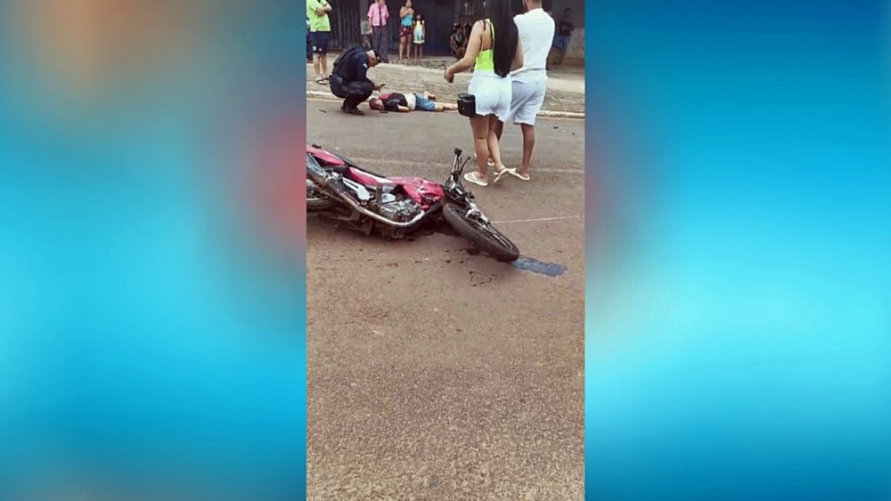 Motociclista fica em estado grave após colisão em cruzamento do Village do Sol em Cacoal