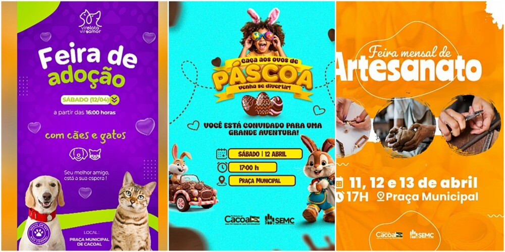 Mega programação: Serão três dias de atividades para toda a família