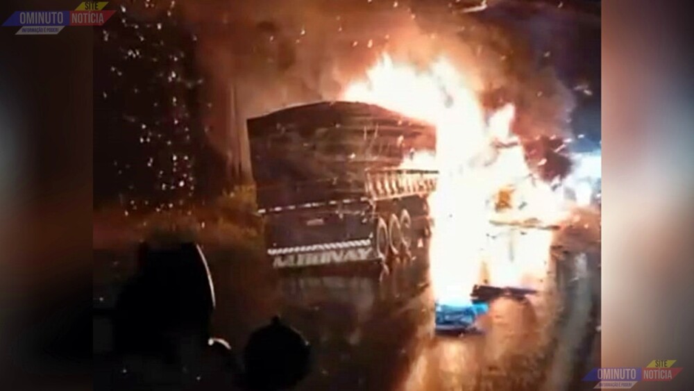 Motorista que morreu carbonizado em colisão de carretas na BR-364 era do Setor Dimba em Pimenta Bueno