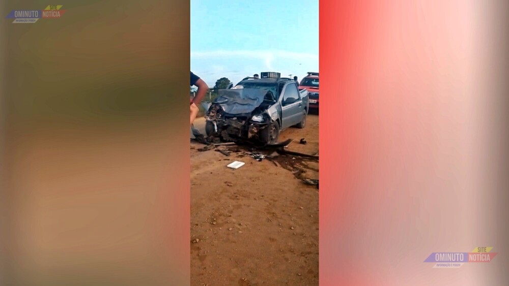 Homem morre em colisão de duas pick-ups na Zona Rural de Machadinho