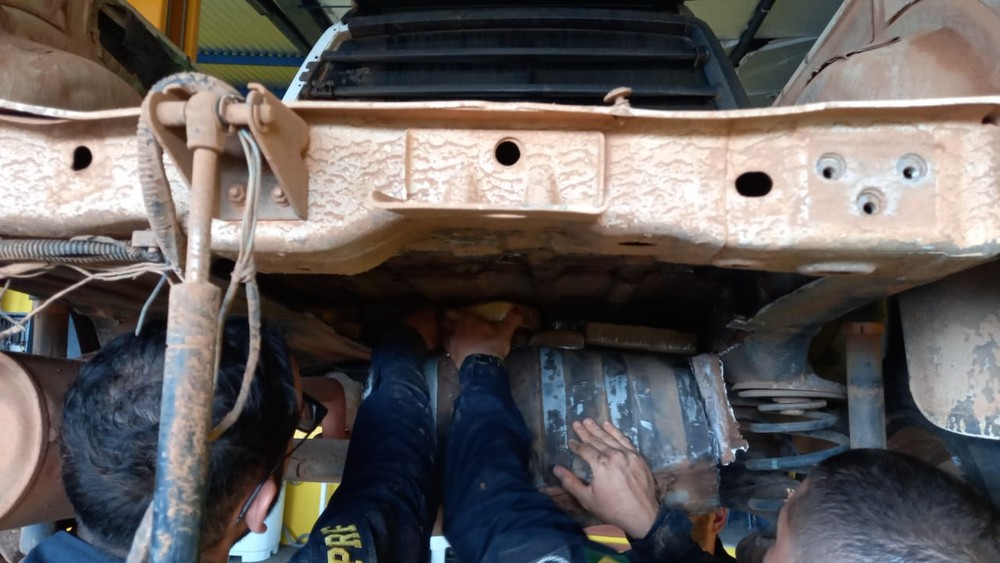 PRF apreende 55 kg de pasta base de cocaína, na BR-174, em Vilhena, RO