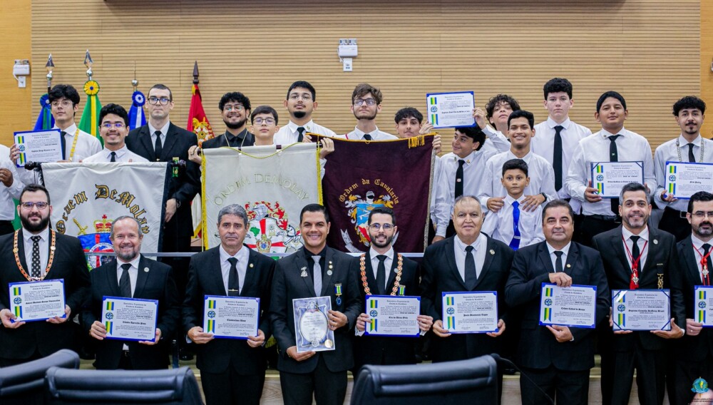 Deputado Cássio Gois homenageia a Ordem Demolay do Estado de Rondônia