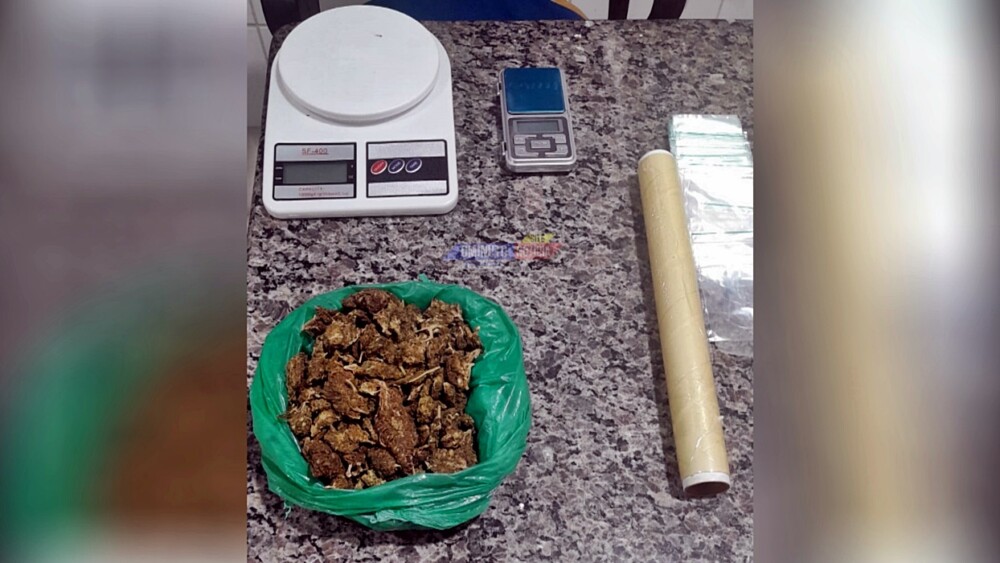 Jovem de 19 anos é preso com mais de 180 gramas de maconha em Cacoal