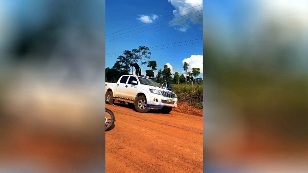 Polícia Civil realiza a reconstituição do 'acidente' que matou produtor rural Bim Campana em travessão de vicinal em Cacoal