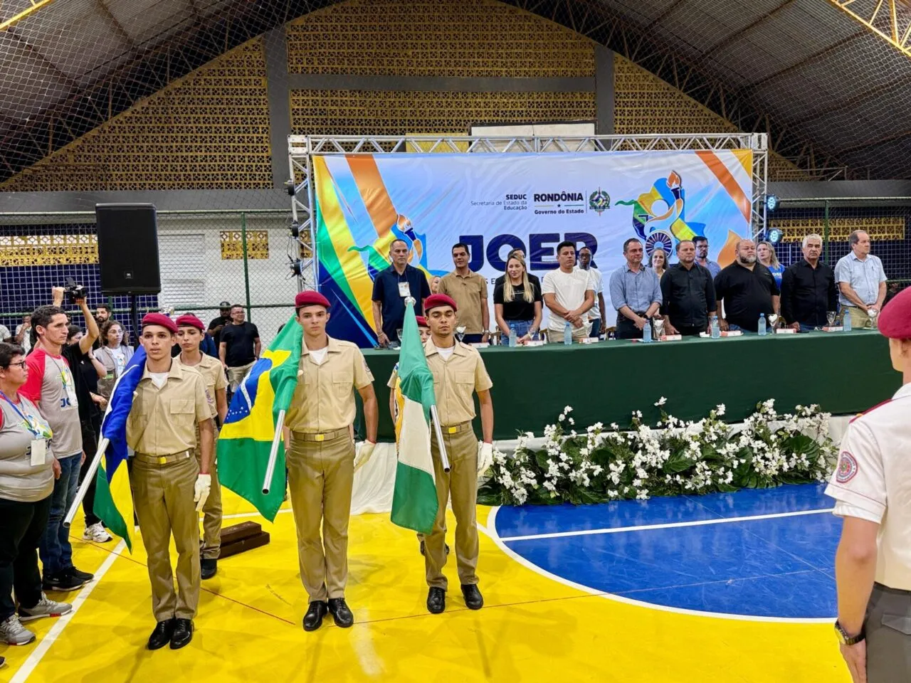 Cerimônia de abertura da fase regional Centro do Joer 2025 é realizada em Cacoal