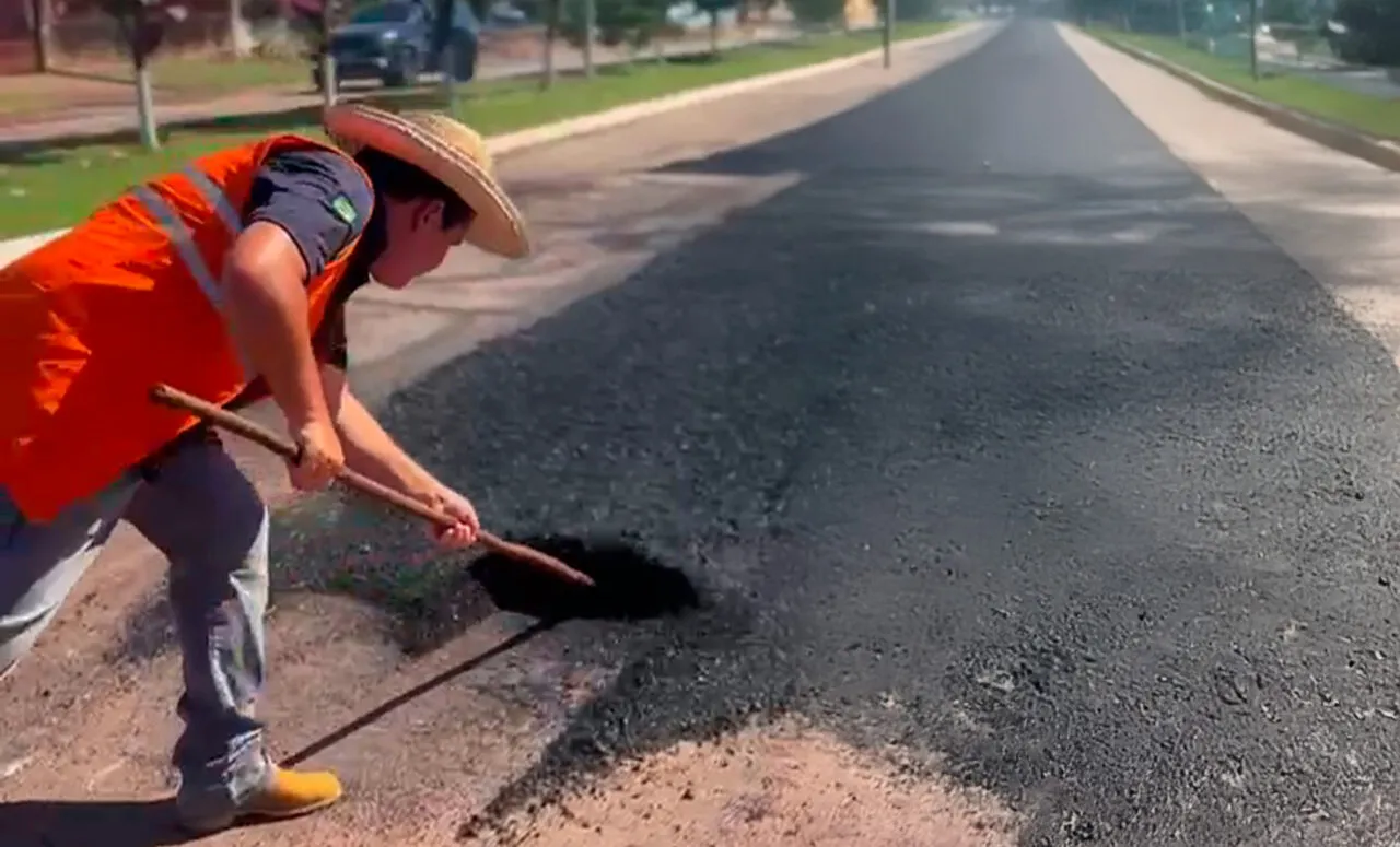 Mais de 37 quilômetros da RO-383 recebem recuperação asfáltica entre Cacoal e o distrito de Nova Estrela