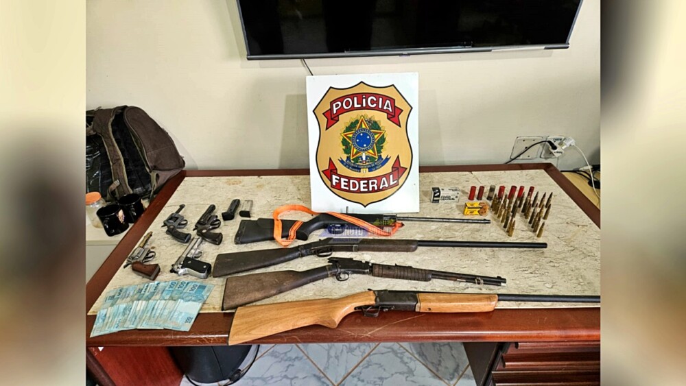 PF deflagra operação em combate ao crime de tráfico internacional de armas de fogo