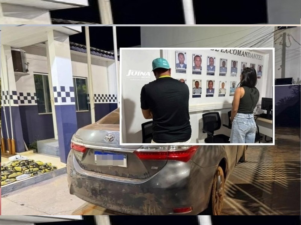 Dupla de Rondônia é presa em Juína (MT) com 25 kg de maconha