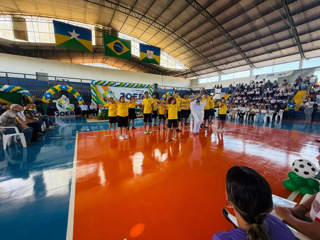 Fases Regionais do Joer 2025 são abertas em Guajará-Mirim e Jaru com participação dos jovens atletas