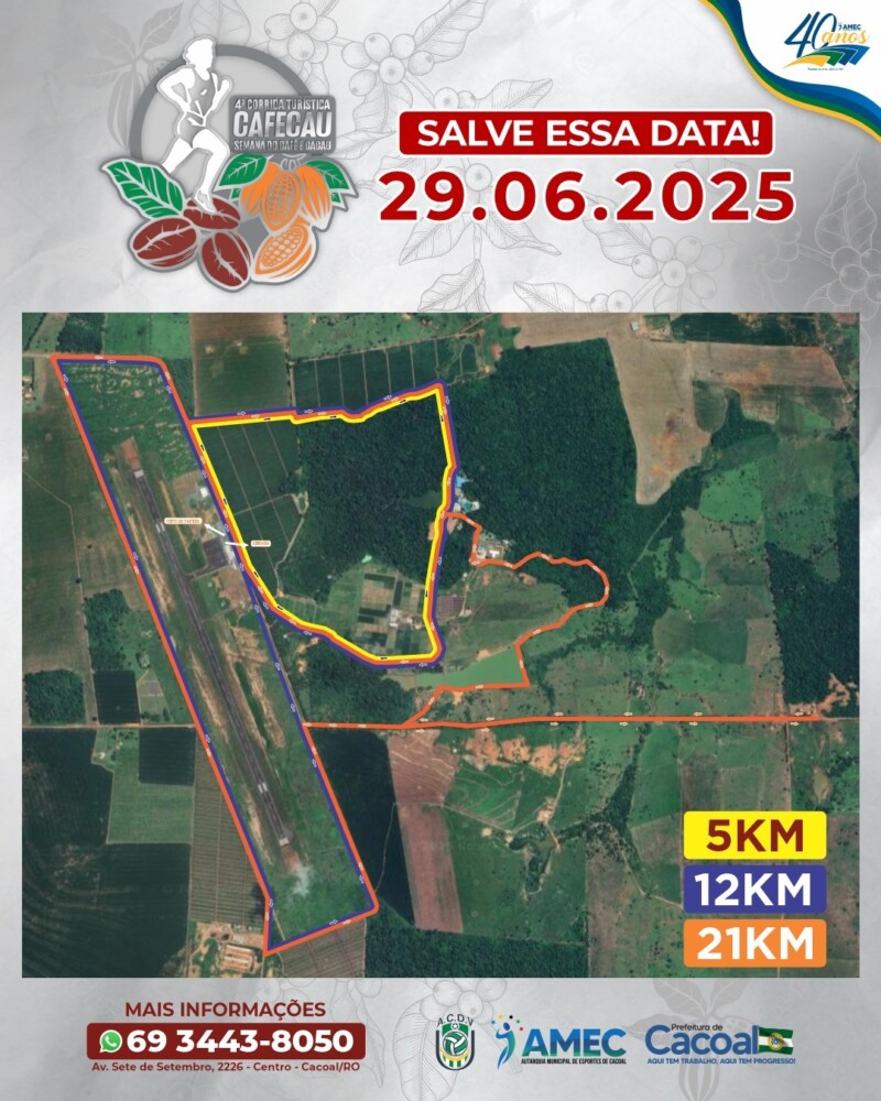 Uniformes da 4ª Corrida Turística Cafecau São Revelados