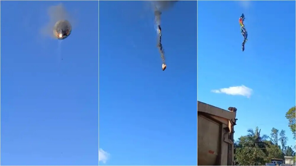 Queda de balão com 21 pessoas a bordo deixa 8 mortos