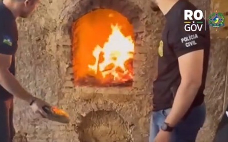 Quase 150 kg de drogas são incinerados pela Polícia Civil em Nova Mamoré