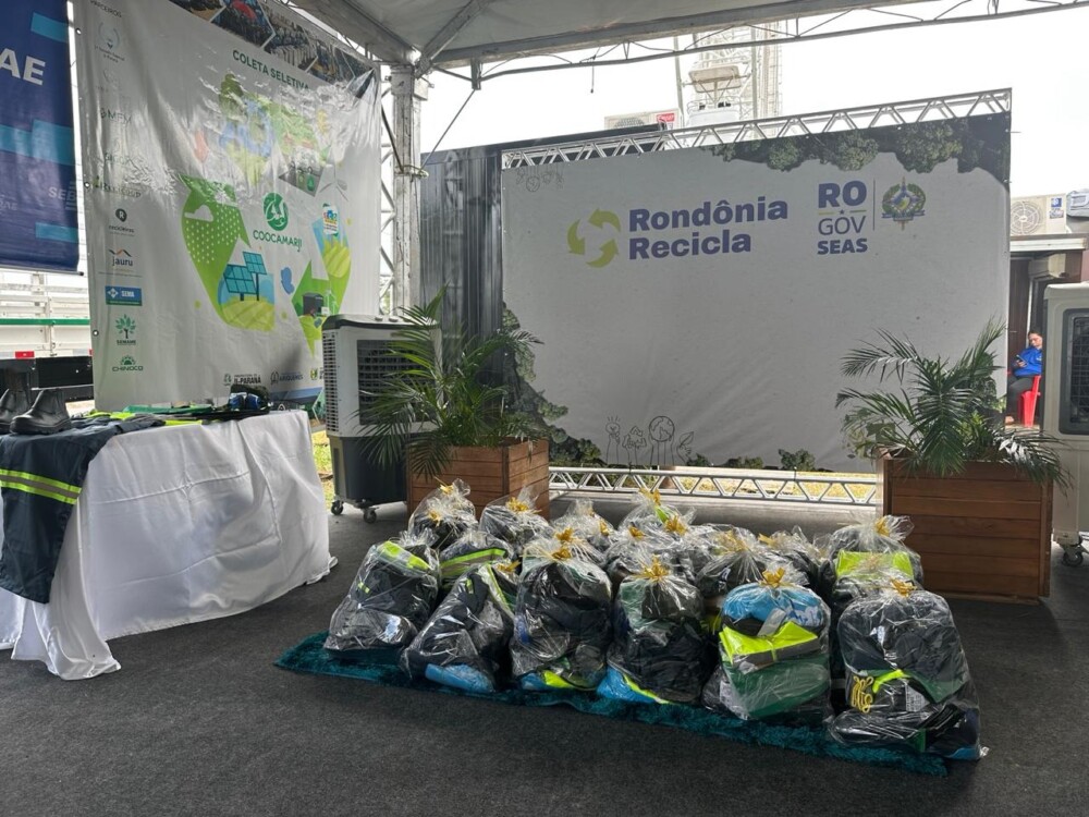 Governo de RO lança edital para entrega de kits de Equipamentos de Proteção Individual a catadores de recicláveis