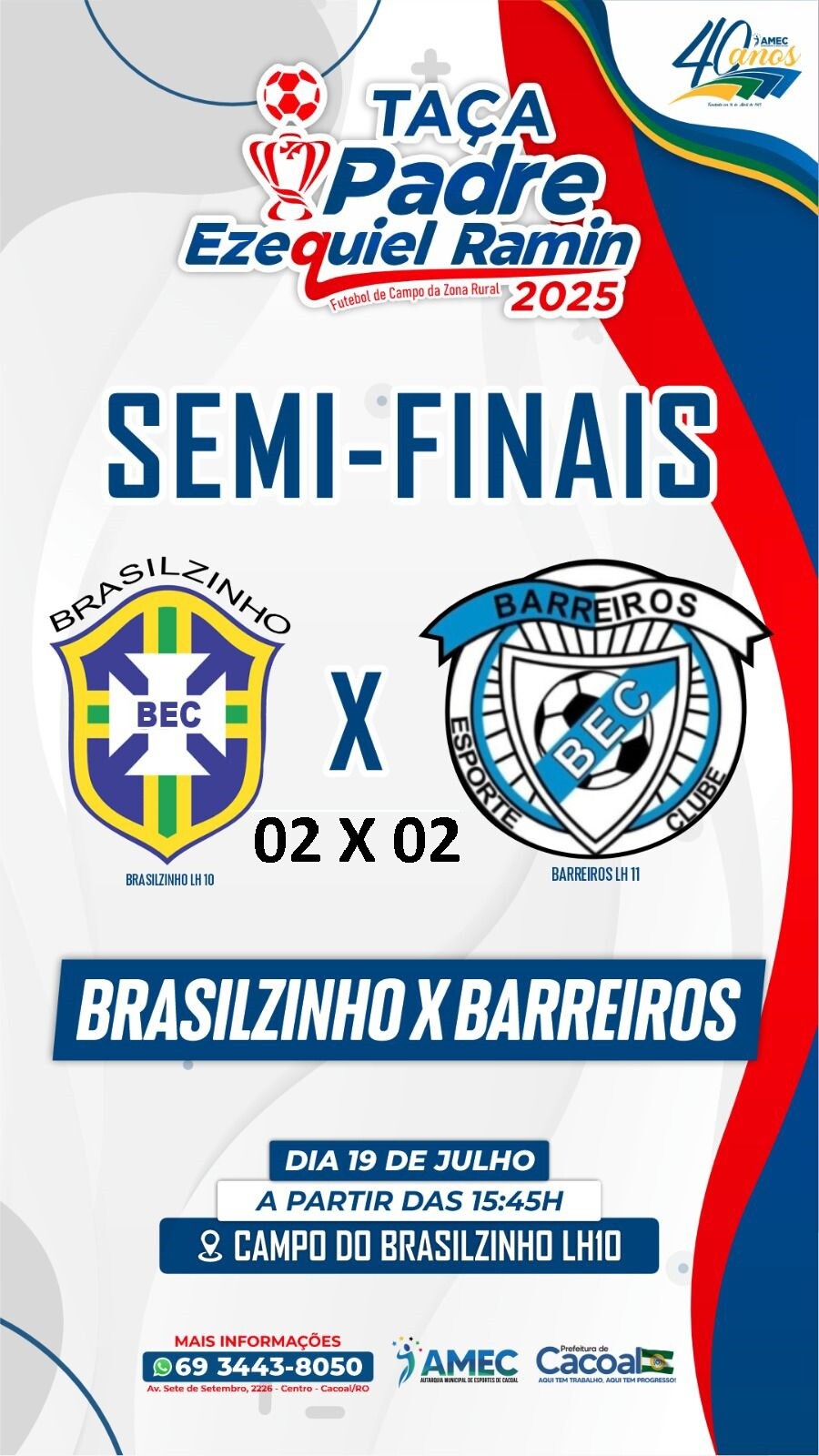 Brasilzinho garante vaga na final da Taça Padre Ezequiel Ramin