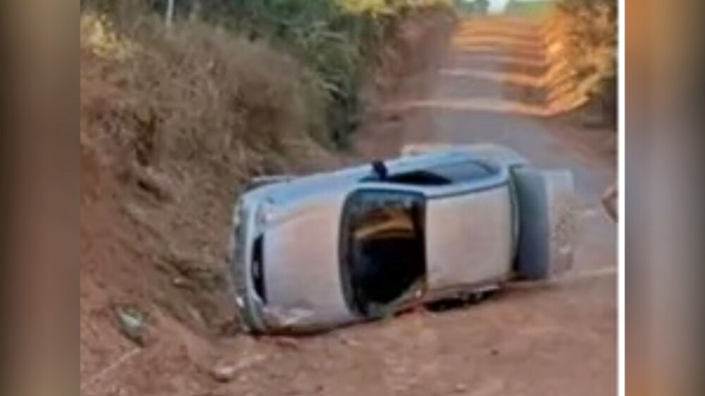 Criança de 10 anos fica gravemente ferida após capotamento na zona rural de Espigão, RO