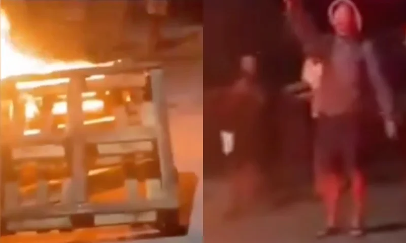 IMAGENS FORTES : Vulgo “Frango” é jogado vivo em fogueira por facção criminosa