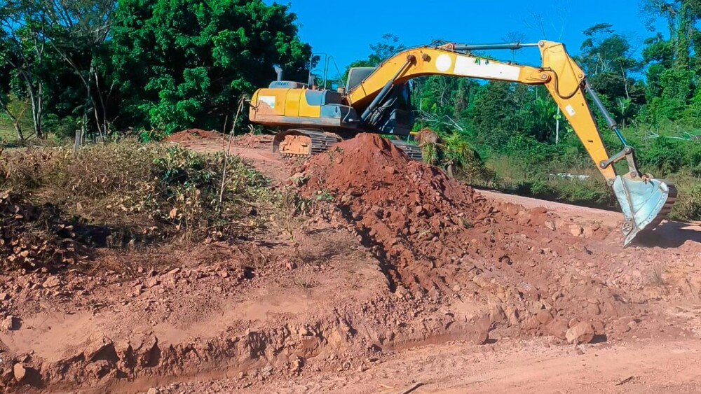 Rodovia-387 recebe melhorias estruturais do governo de RO em 87 km de extensão até a divisa com Mato Grosso