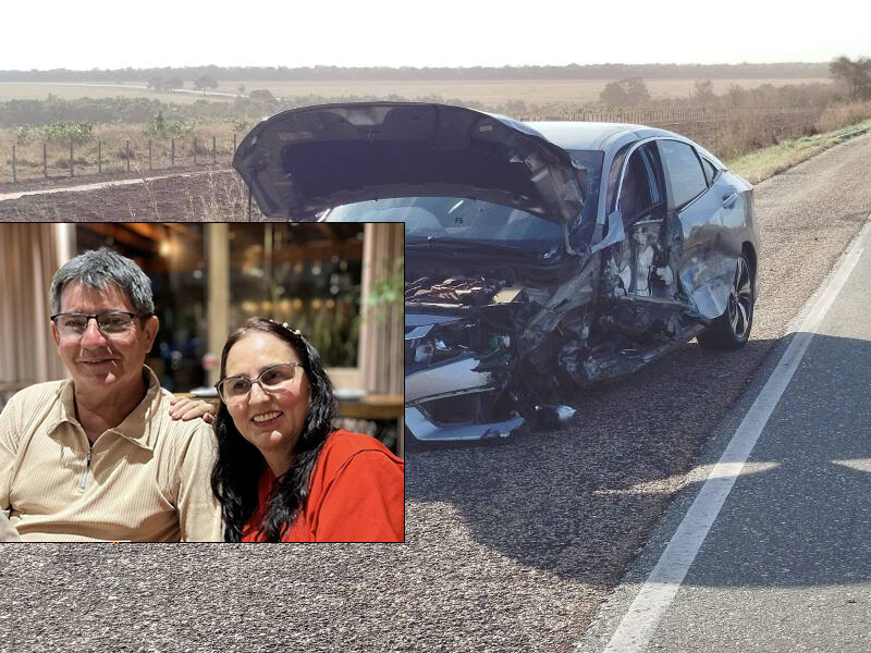 Tragédia na rodovia: casal de Vilhena morre quando retornava do Tocantins