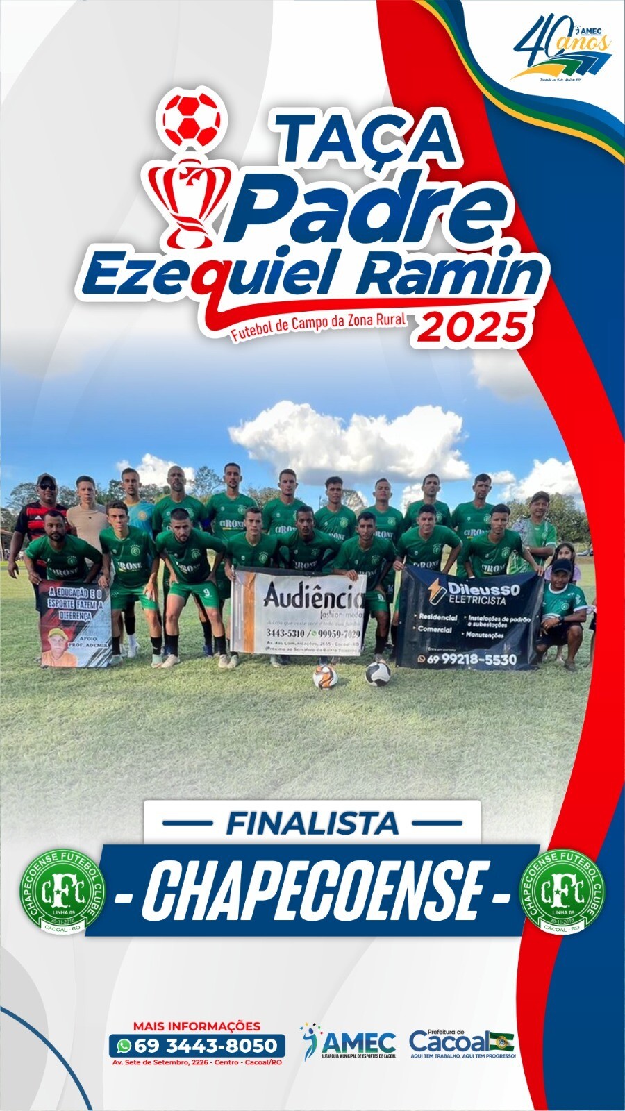 Chapecoense garante vaga na final da Taça Padre Ezequiel Ramin!