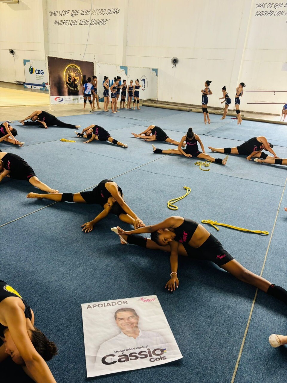 Deputado Cássio Gois e vereador Jander Rocha apoiam atletas da AGIV que conquistam vagas para o Torneio Nacional de Ginástica Rítmica