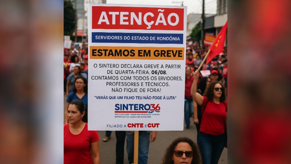 Servidores da educação em RO param atividades; mais conflitos com o governo