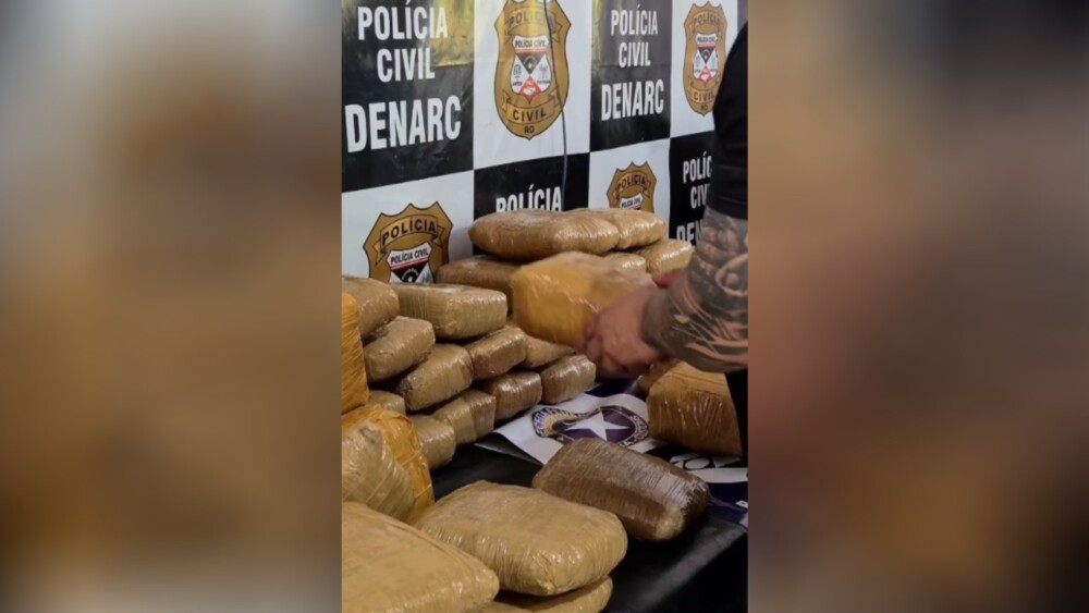 Polícia Civil e Receita Federal apreendem 87,7 kg de drogas em Rondônia