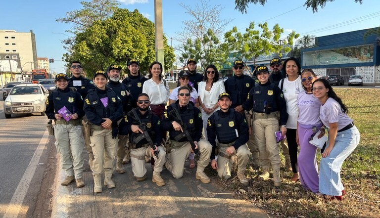 PRF realiza comando educativo pelo “Agosto Lilás”
