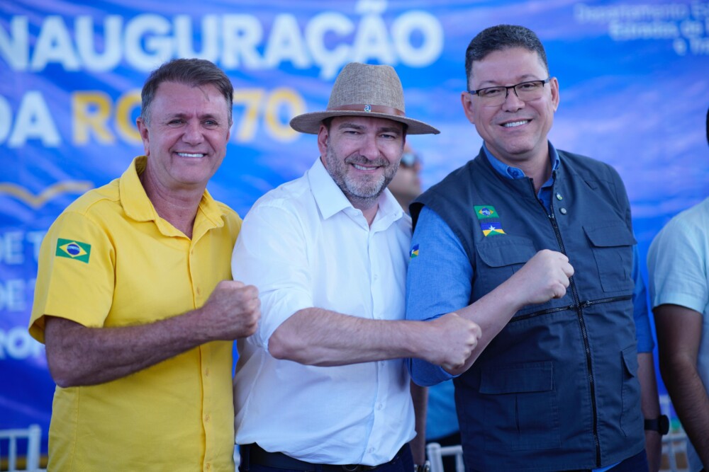 Presidente da Assembleia Legislativa comemora entrega da RO-370, a Rodovia do Boi, em Corumbiara