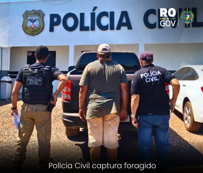 Polícia Civil prende foragido condenado por homicídio em São Francisco do Guaporé
