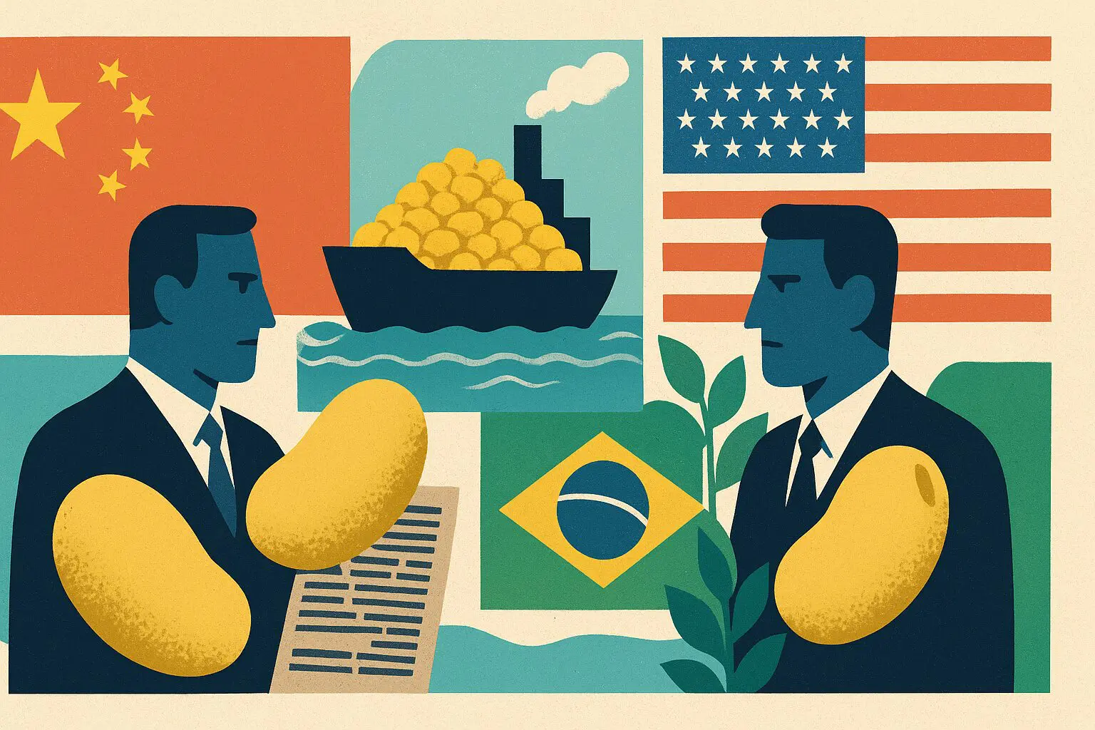 Trump declara guerra por mercado chinês dominado pelo Brasil