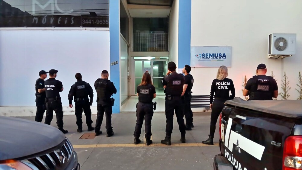 Polícia Civil cumpre mandados na Secretaria de Saúde de Cacoal nas primeiras horas desta terça-feira