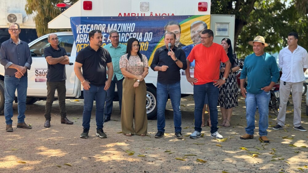 Ministro Andreazza: Cirone assegura recursos e população de Andreazza recebe ambulância