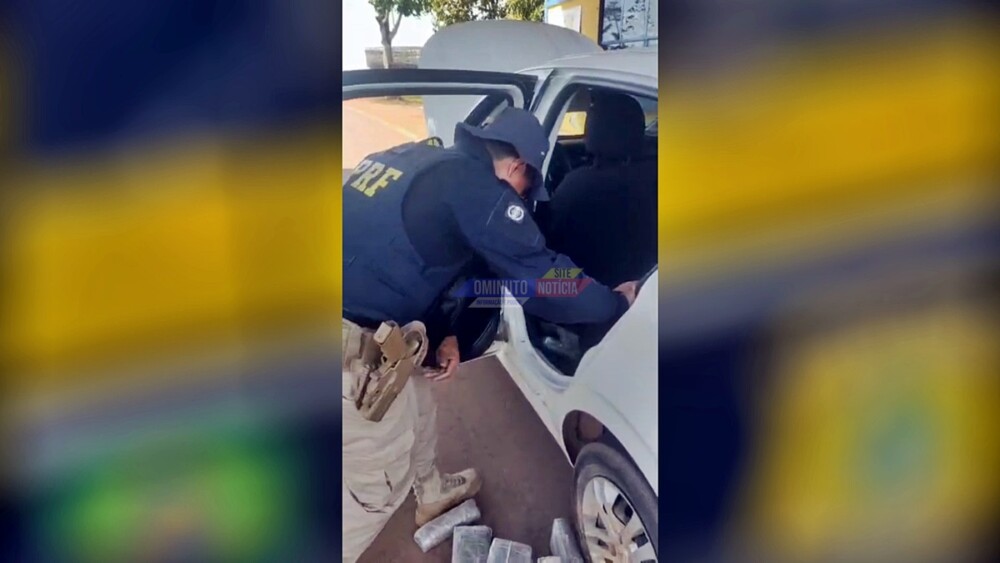PRF apreende quase 14 kg de droga durante fiscalização na BR-425 em Guajará-Mirim