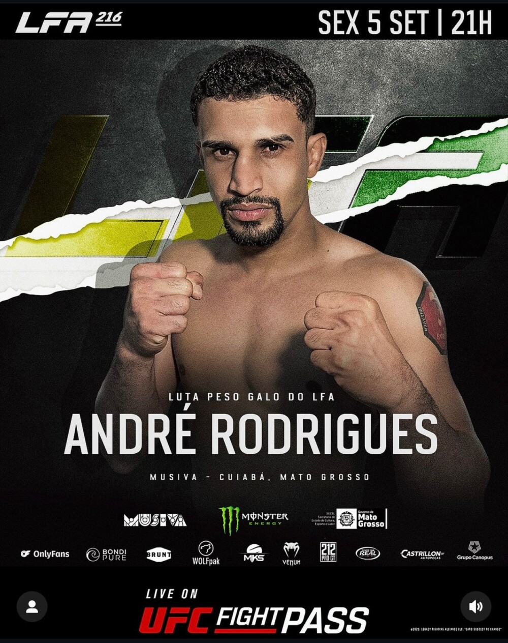 Rumo ao octógono dos sonhos: Mustang se prepara para a estreia no LFA!