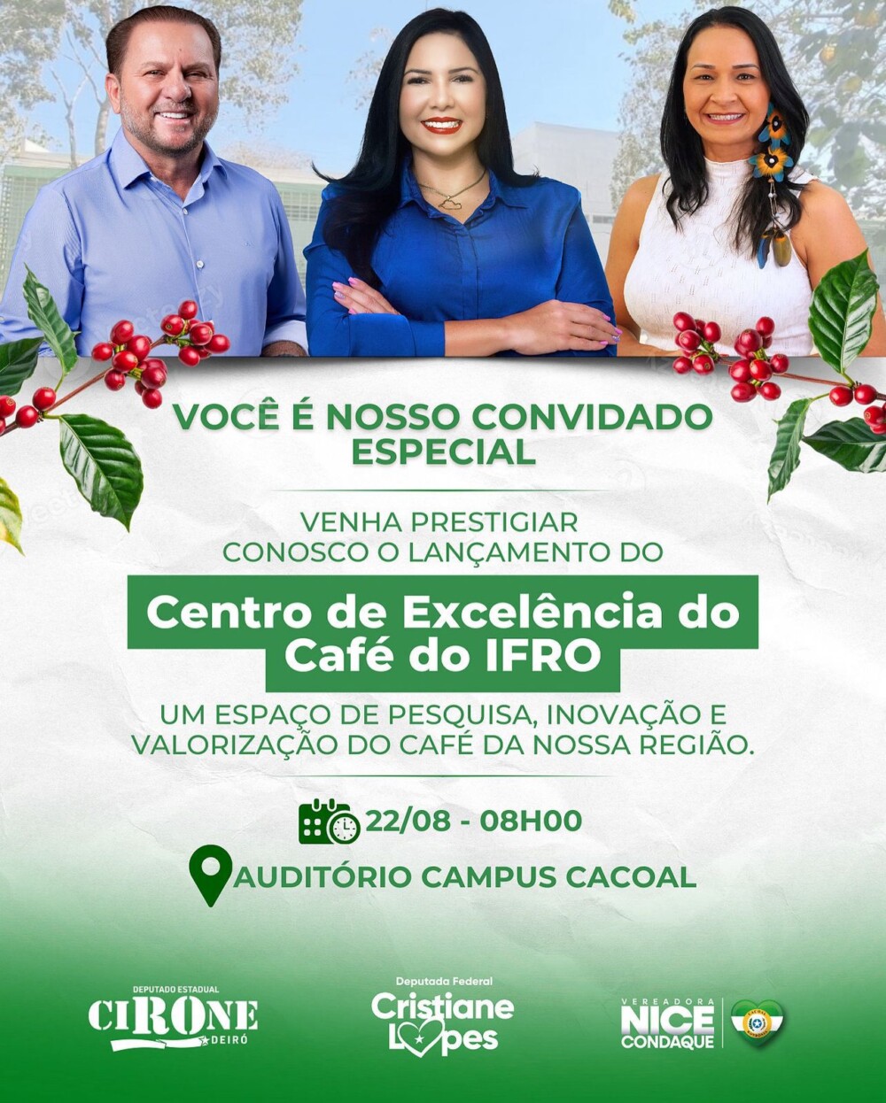 Cacoal sedia o lançamento do Centro de Excelência do Café, um marco para a agricultura de Rondônia