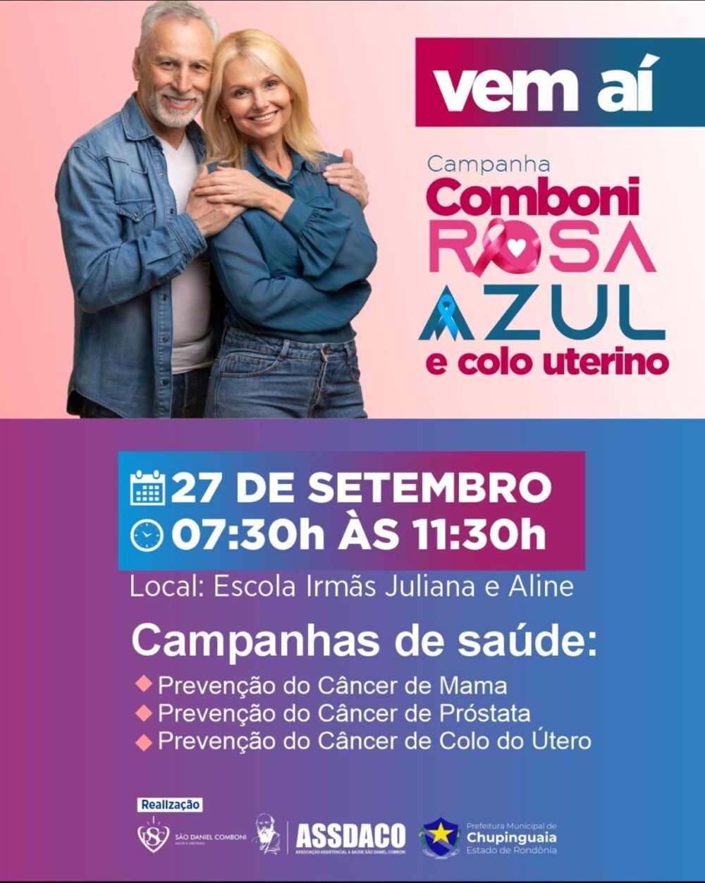 ASSDACO realiza mais uma campanha preventiva ao câncer em Chupinguaia