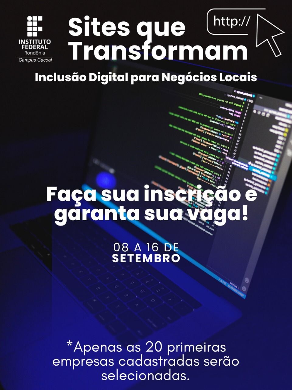 IFRO Cacoal e CDL lançam projeto "Sites que Transformam" para digitalizar empresas locais