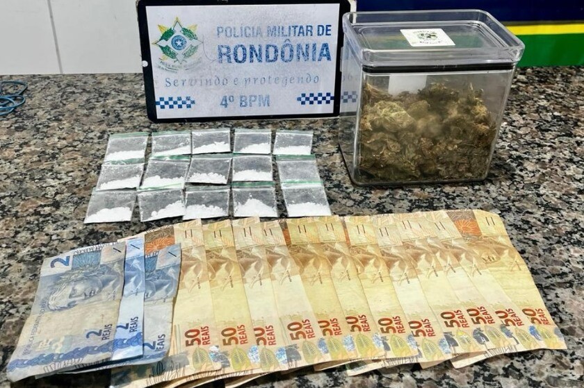 Tráfico de drogas via delivery é desarticulado pela PM em Cacoal