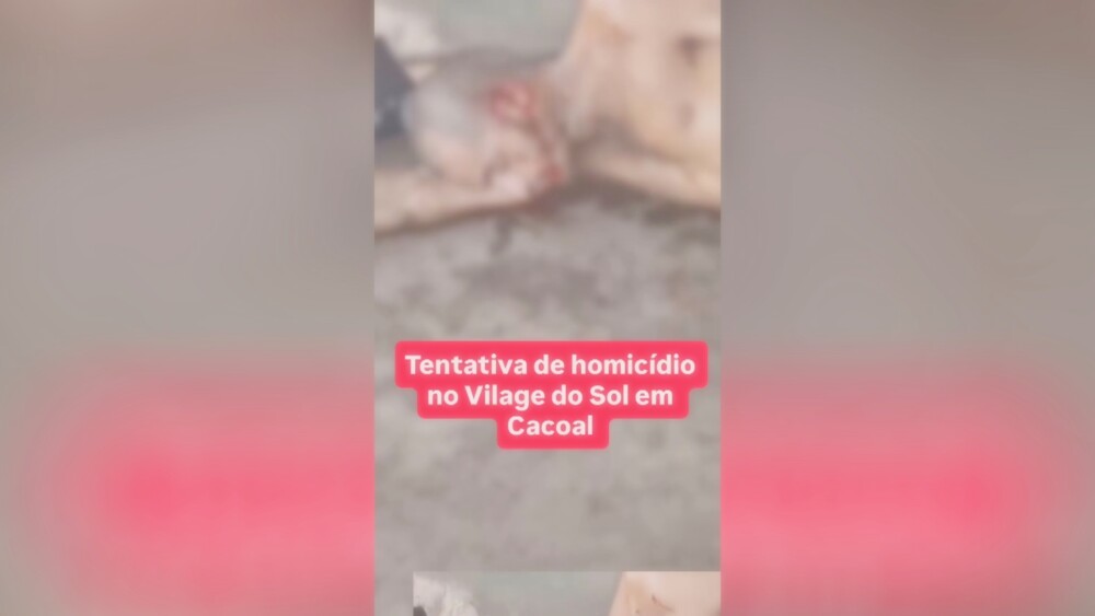 Catador de sucata sofre tentativa de homicídio no Village do Sol, em Cacoal, RO