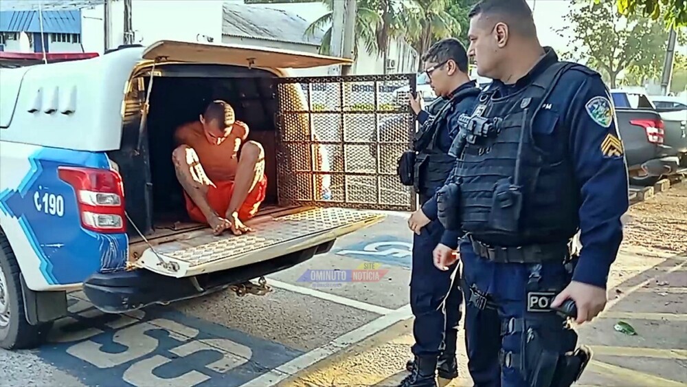 Fugitivo recapturado pela Polícia Militar em operação rápida em Ariquemes, RO