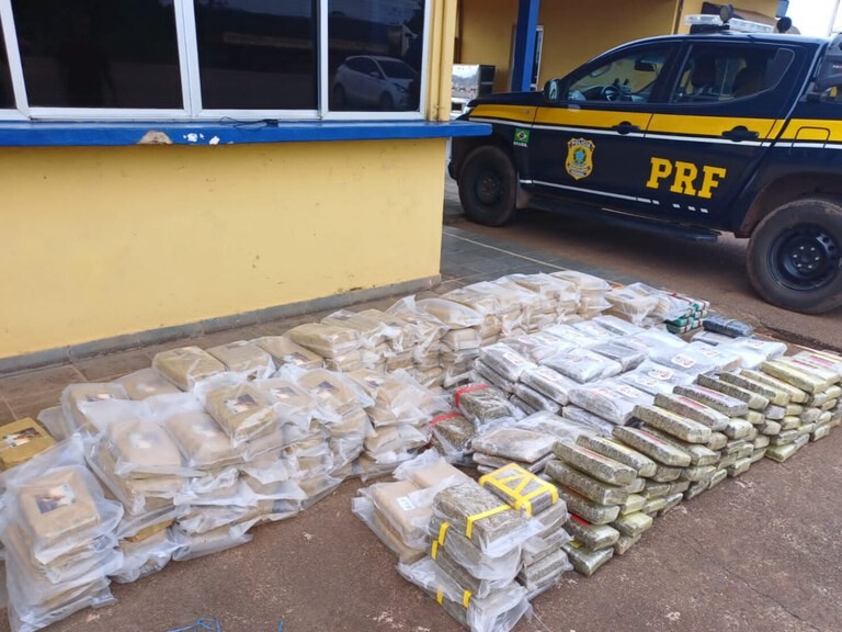 PRF em Rondônia apreende mais de 360 kg de drogas em Porto Velho
