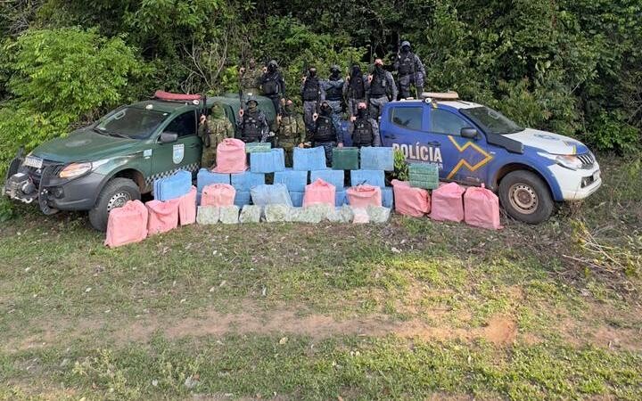 Forças de segurança de Rondônia e Mato Grosso apreendem cerca de 900 quilos de cocaína em operação conjunta