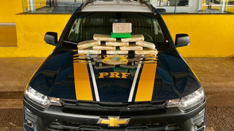 PRF em Rondônia apreende mais de 10 kg de droga em Pimenta Bueno